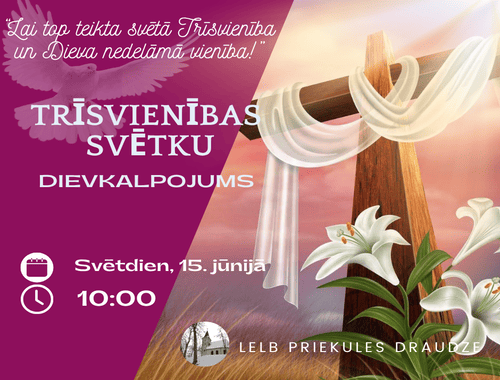 Svētdienas dievkalpojums 15. jūnijā