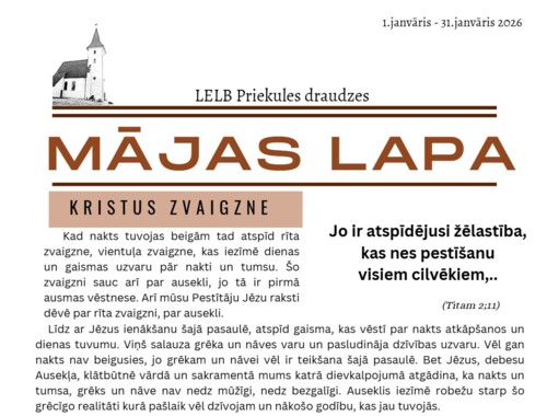 Draudžu Mājas lapa (Janvāra avīzīte)