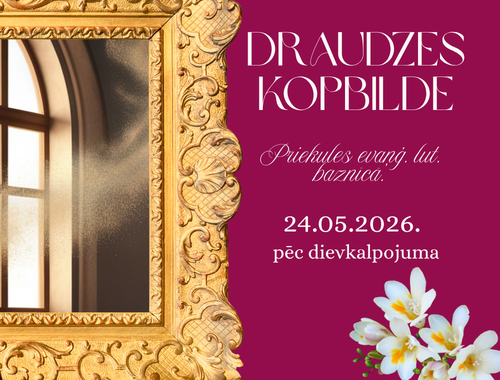 Draudzes kopbilde pie baznīcas.